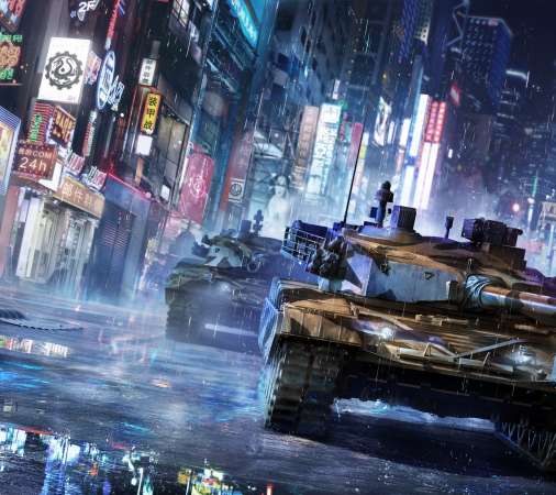 Armored Warfare Mobiele Horizontaal achtergrond