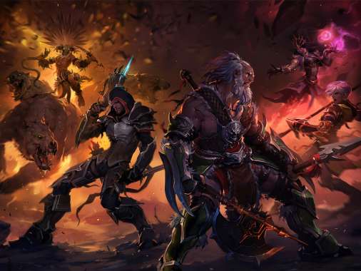Diablo 3 Mobiele Horizontaal achtergrond