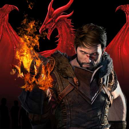Dragon Age 2 Mobiele Horizontaal achtergrond