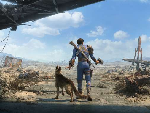Fallout 4 Mobiele Horizontaal achtergrond