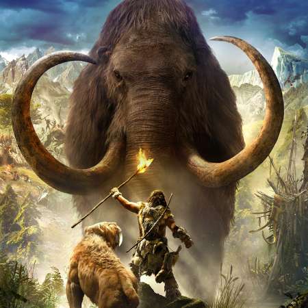 Far Cry Primal Mobiele Horizontaal achtergrond