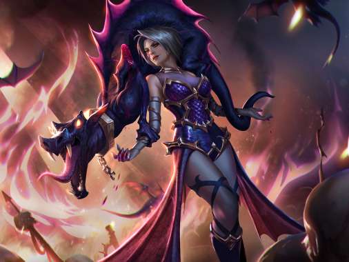 Heroes of Newerth Mobiele Horizontaal achtergrond