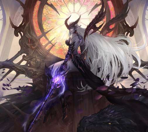 Lineage 2 Mobiele Horizontaal achtergrond