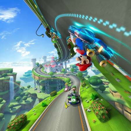 Mario Kart 8 Mobiele Horizontaal achtergrond
