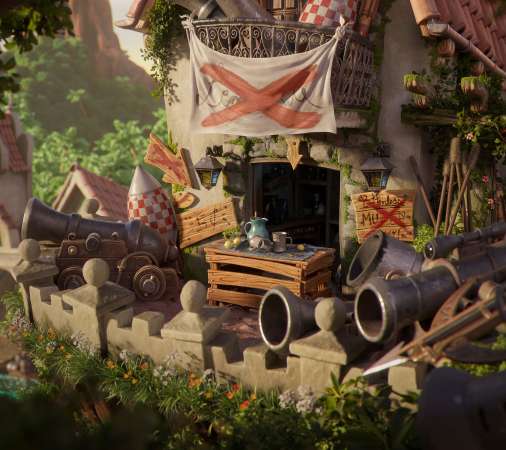 Monkey Island fan art Mobiele Horizontaal achtergrond