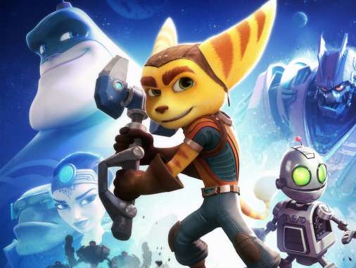 Ratchet and Clank Mobiele Horizontaal achtergrond