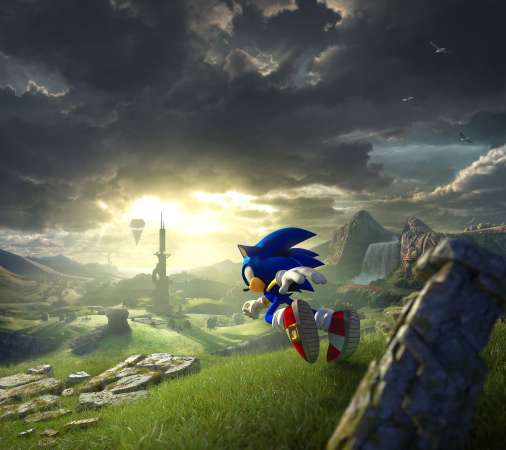 Sonic Frontiers Mobiele Horizontaal achtergrond