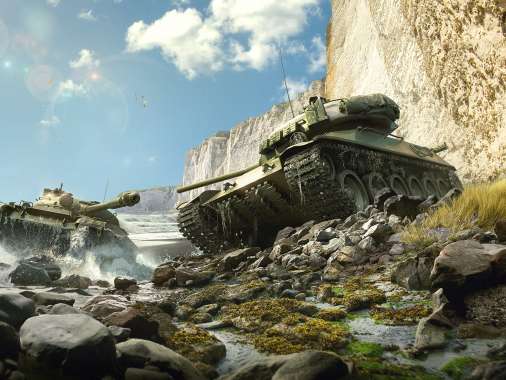 World of Tanks Mobiele Horizontaal achtergrond