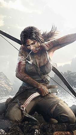 Tomb Raider Mobiele Verticaal achtergrond