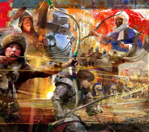 Age of Empires 4 Mobiele Horizontaal achtergrond