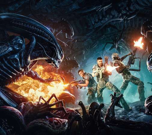 Aliens: Fireteam Mobiele Horizontaal achtergrond