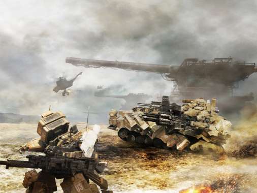 Armored Core 5 Mobiele Horizontaal achtergrond