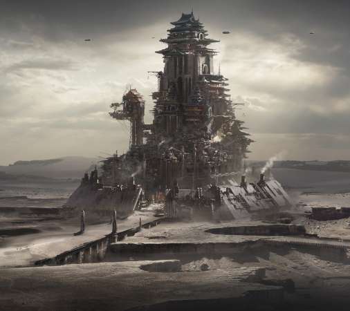 Ashfall Mobiele Horizontaal achtergrond