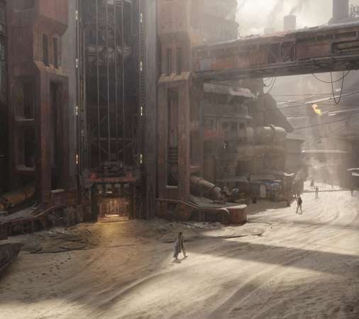 Ashfall Mobiele Horizontaal achtergrond