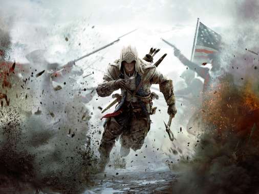 Assassin's Creed III Mobiele Horizontaal achtergrond