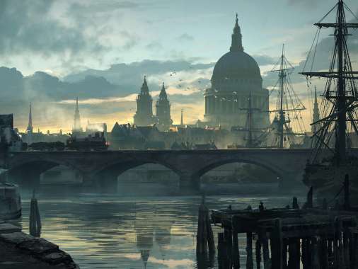 Assassin's Creed: Syndicate Mobiele Horizontaal achtergrond