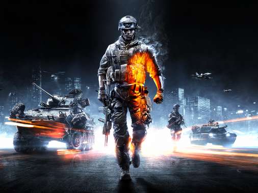 Battlefield 3 Mobiele Horizontaal achtergrond