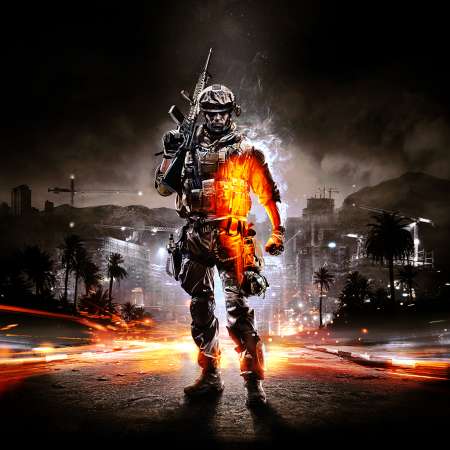 Battlefield 3 Mobiele Horizontaal achtergrond