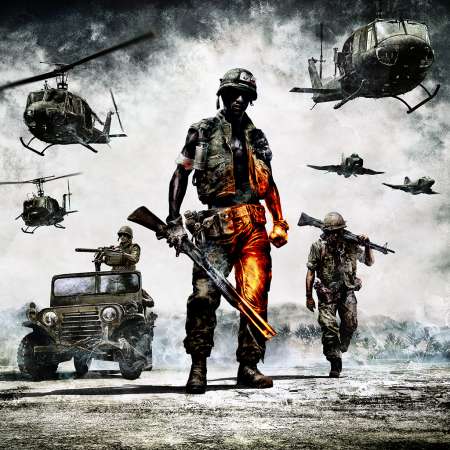 Battlefield: Bad Company 2 Vietnam Mobiele Horizontaal achtergrond