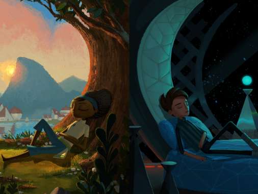 Broken Age Mobiele Horizontaal achtergrond