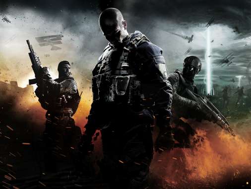 Call of Duty: Black Ops 2 Apocalypse Mobiele Horizontaal achtergrond