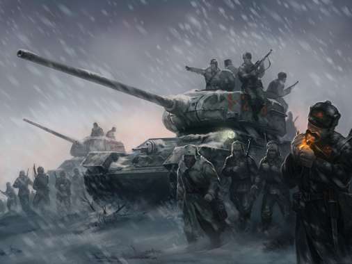 Company of Heroes 2 Mobiele Horizontaal achtergrond