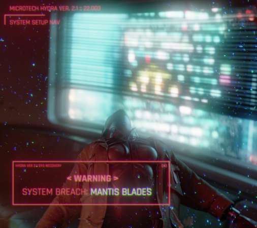 Cyberpunk 2077 Mobiele Horizontaal achtergrond