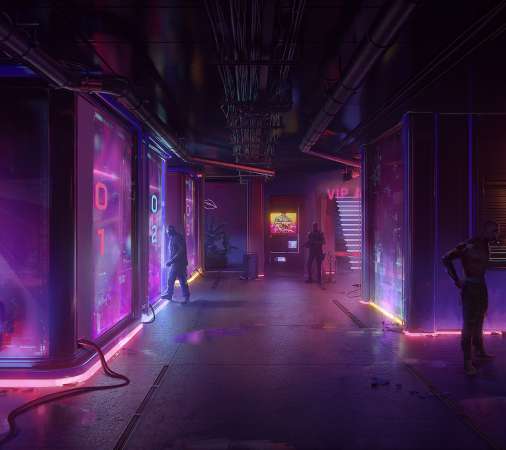 Cyberpunk 2077 Mobiele Horizontaal achtergrond