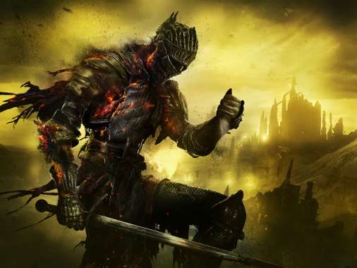 Dark Souls 3 Mobiele Horizontaal achtergrond