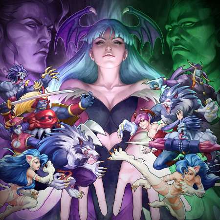 Darkstalkers Resurrection Mobiele Horizontaal achtergrond