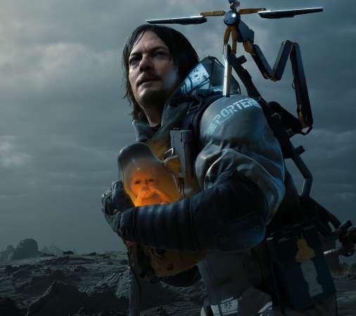 Death Stranding Mobiele Horizontaal achtergrond