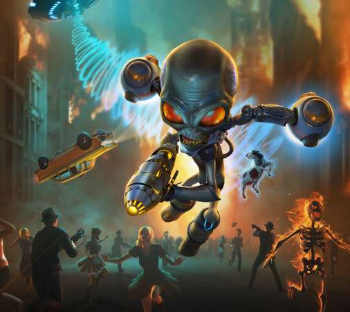 Destroy All Humans 2020 Mobiele Horizontaal achtergrond