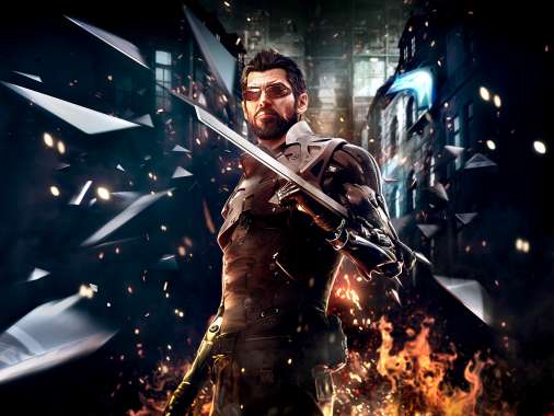 Deus Ex: Mankind Divided Mobiele Horizontaal achtergrond