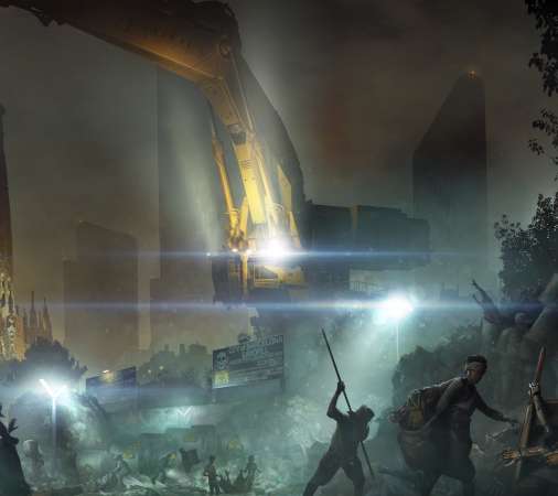 Deus Ex: Mankind Divided Mobiele Horizontaal achtergrond