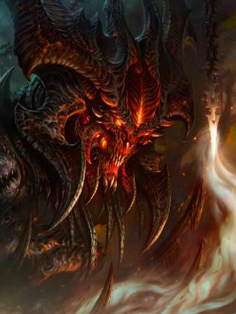 Diablo 3 Mobiele Horizontaal achtergrond