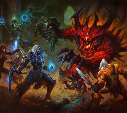 Diablo 3 Mobiele Horizontaal achtergrond