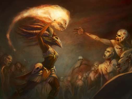 Diablo 3 Fan Art Mobiele Horizontaal achtergrond