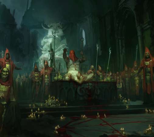 Diablo 4 Mobiele Horizontaal achtergrond