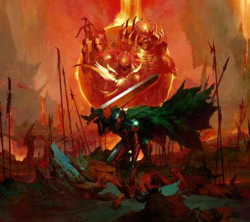 Diablo 4 Mobiele Horizontaal achtergrond