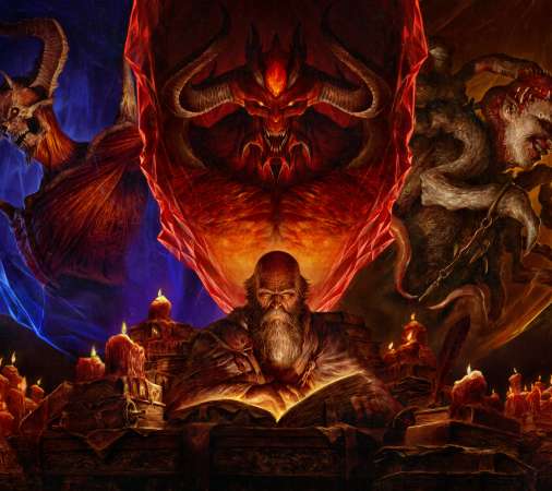 Diablo 4 Mobiele Horizontaal achtergrond