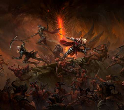 Diablo Immortal Mobiele Horizontaal achtergrond
