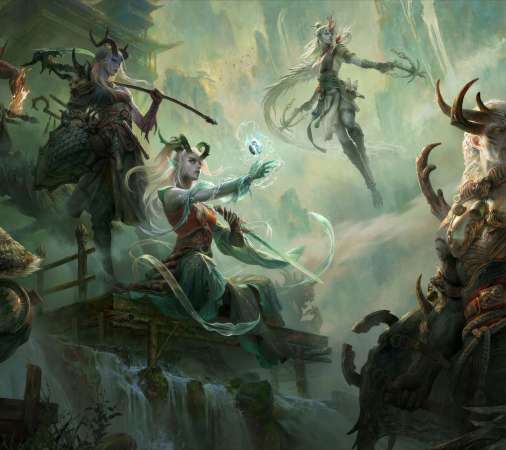Diablo Immortal Mobiele Horizontaal achtergrond