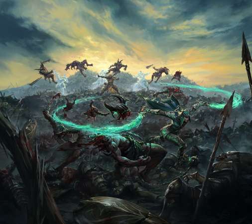 Diablo Immortal Mobiele Horizontaal achtergrond