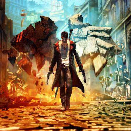 DmC Devil May Cry Mobiele Horizontaal achtergrond