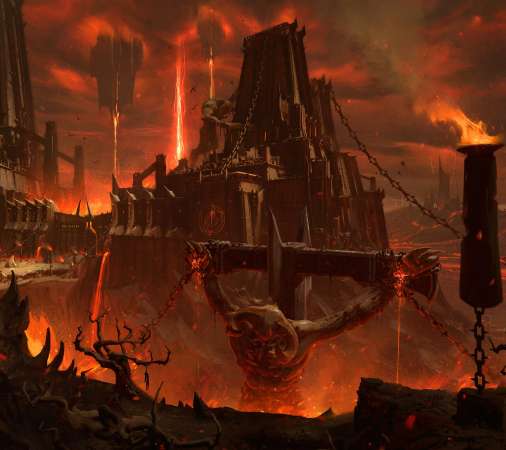 Doom: The Dark Ages Mobiele Horizontaal achtergrond