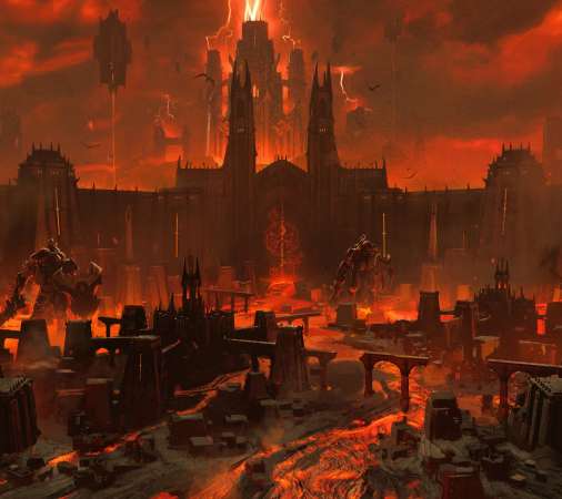 Doom: The Dark Ages Mobiele Horizontaal achtergrond