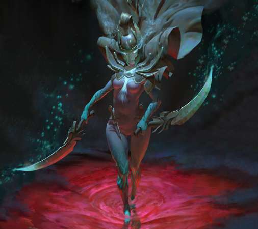 Dota 2 fan art Mobiele Horizontaal achtergrond