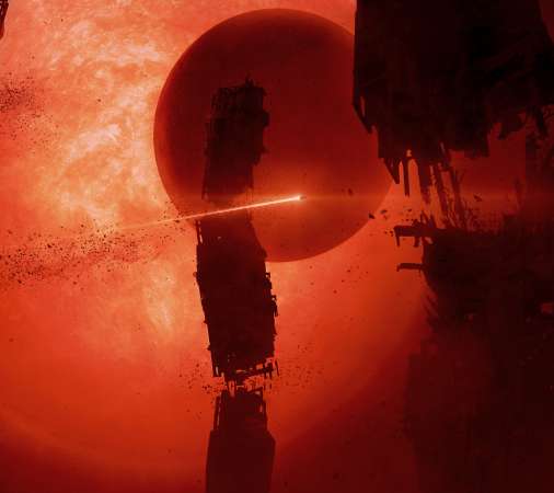 EVE Frontier Mobiele Horizontaal achtergrond