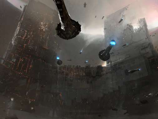 EVE Online: Citadel Mobiele Horizontaal achtergrond