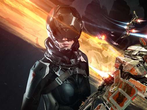 EVE: Valkyrie Mobiele Horizontaal achtergrond